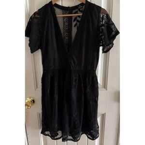 Joah Women’s Lace Mini Dress L Y2K Goth Whimsigoth Punk Feminine